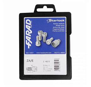 Комплект секреток Farad 14x1.25 конус черные